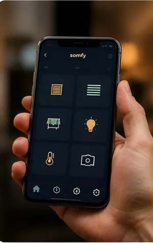 Ovládání chytré domácnosti SOMFY z telefonu